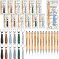 thumbnail image 1 of 24 Sets Employee Appreciation Gift Include Bamboo Ballpoint Pens Thank You Cards Inspirational Bookmark Cards Silicone Key Chain Bulk Thank You Gift for Coworkers Staff Teacher Doctor Team Volunteer, 1 of 7