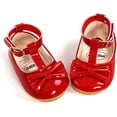 thumbnail image 3 of Baby Girl Shoes Non Slip Soft Sole PU Leather Infant Toddler Mary Jane Flats First Walker Crib Dress Oxford Shoes 3-18 Months, 3 of 6