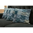 thumbnail image 5 of Ambesonne Nautical Throw Pillow Cover 4 Pack, Anchor Grunge Naval, 16", Blue Beige, 5 of 5