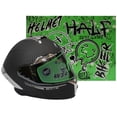 thumbnail image 1 of CASCO PARA MOTO ABATIBLE HALF REVO VISOR ESPEJO LENTE HUMO SILVER BOY CERTIFICADO DOT NEGRO TALLA M, 1 of 4