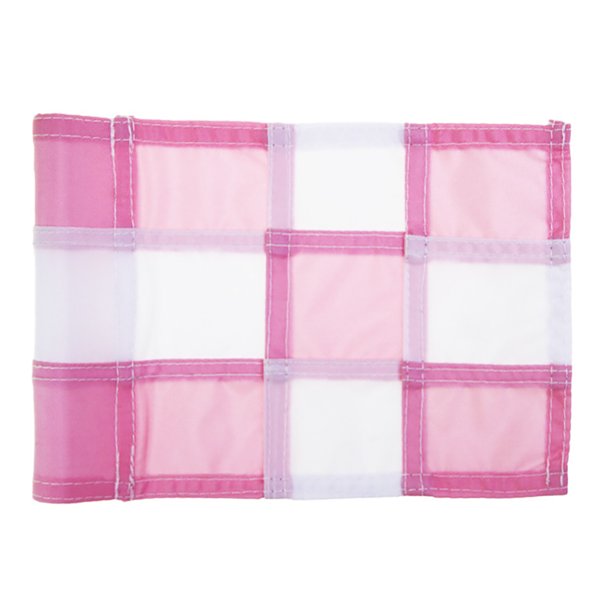 Accesorios de golf para Hombres Chipping Golpear Gota Envío Plaid Pattern Familia Balcón Oficina Marcadores Transporte Bandera Regalos Rosa Tela blanca AweSitey OD003716-04