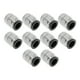 thumbnail image 1 of Conectores de aire de 1/2" con rosca macho, 10 piezas, tono negro y plata, 1 of 1