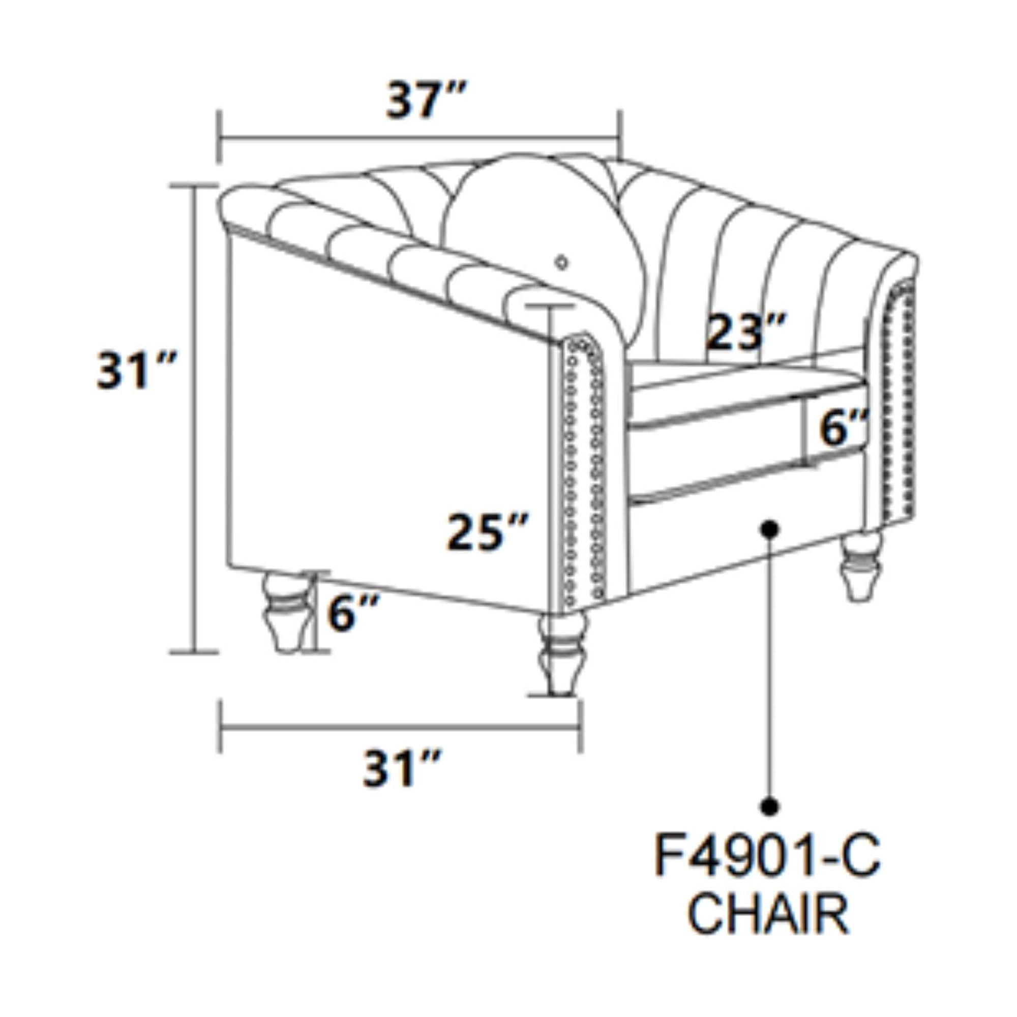 Modern Sofa Chair Living Room Chair Microfiber Sofa Couch Seat for Living Room, Bedroom, Small Space, Black