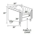 thumbnail image 6 of Modern Sofa Chair Living Room Chair Microfiber Sofa Couch Seat for Living Room, Bedroom, Small Space, Black, 6 of 6