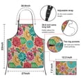thumbnail image 3 of Pioneer Flower Floral Print Pattern Apron-Garden Aprons for Women with Pockets-Cotton Linen Waterproof Kitchen Cooking Gardening Aprons Adjustable for Kitchen,Cooking,BBQ and Salon 33x27 Inch, 3 of 6