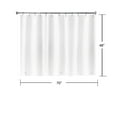 thumbnail image 2 of YISURE Short Shower Curtain Liner 70x48inch Plain White RV Curtain for Bathroom, 2 of 5