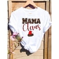 thumbnail image 3 of Camiseta con estampado de árbol de gato para mujer, ropa con estampado de Feliz Navidad y Año Nuevo, 2025, 3 of 5