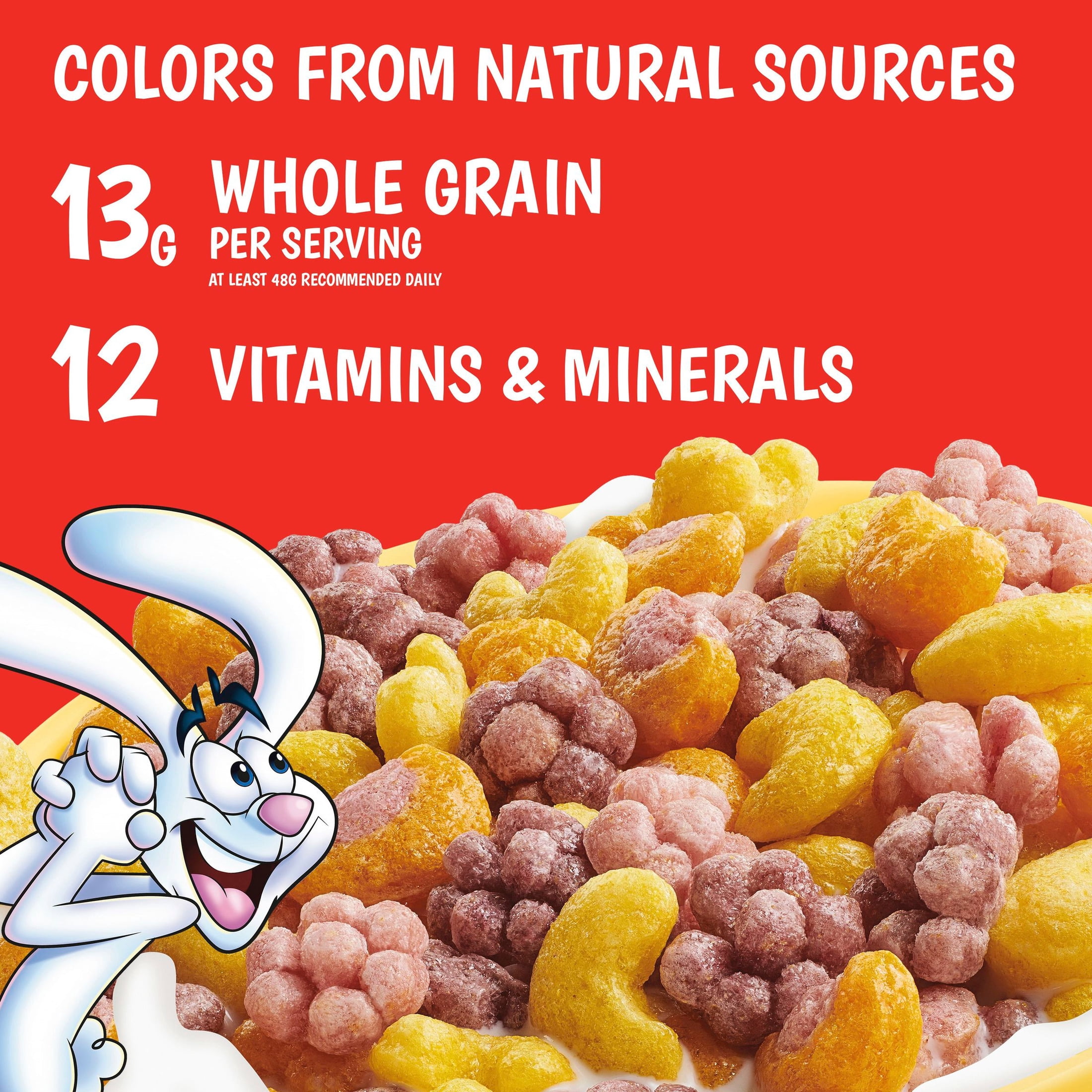 4 pack) Trix Breakfast Cereal, 6 Fruity Shapes, Made with Whole