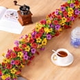 thumbnail image 5 of 1 Pack Artificial Daisy Flower Garland,5.9FT UV Resistant Fake Floral Vine Silk Hanging Spring Wild Flower Garland for Home Mantle Garden Wedding Booth Backdrop Decor (Yellow), 5 of 9