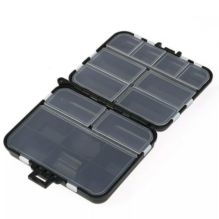 BLOPQ Fishing Lure Bait Tackle Box Compartment Pocket Portable Storage Box-default