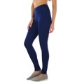 thumbnail image 5 of ToBeInStyle Women's Medium Weight Classic Breathable Cotton Legging - Navy - Small, 5 of 7