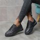 thumbnail image 1 of Otoño e invierno, nuevos zapatos planos informales con cordones y lentejuelas para mujer, zapatos de tacón Wmkox8yii  FOPL483, 1 of 8