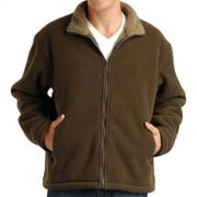 Big Men's Polar Fleece Bonded Jacket Wit