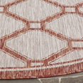 thumbnail image 3 of Safavieh Tapis Rouge Intérieur Extérieur - 4 Pieds x 5 Pieds7 Pouces, 3 of 5