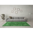 thumbnail image 3 of Ahgly Company Indoor Round Medallion Emerald Green Traditional Area Rugs, 7' Round, 3 of 4