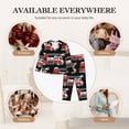 thumbnail image 7 of Fotbe Fire and Rescue Truck Pattern Long Sleeve Pajama Set for Women,Sleepwear Set,2-piece Loungewear Set,Soft PJs Comfy Nightwear with Pockets -X-Large, 7 of 7