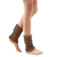 thumbnail image 2 of 2 pares de calentadores de piernas de ganchillo cortos cálidos de invierno para mujer, cubierta de calcetines de punto para botas, 2 of 5