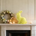 thumbnail image 4 of dajkiuy Easter Bunny Ceramic Ornament, Rabbit Figurine, Cute Home Decor, Spring Tabletop Mantel Decor, 4 of 7