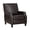 Dark Brown, variant on Push Back Reclining Chair with Tailored Profile / Modern Design for Home