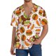thumbnail image 1 of Balery Burger Camisa Casual de Manga Corta con Botones para Hombre, Texturizada, Estilo Cubano, para Playa, Verano-Medium, 1 of 5