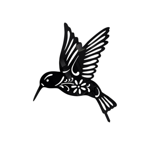 Bird Silhouettes Statue Bird Art Sculpture for Backyard Bird Statue Tree Decoration