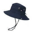 thumbnail image 2 of Unisex Wide Brim Boonie Hat Bucket Sun Hat Outdoor Fishing Hiking Casual Style, 2 of 4