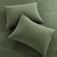 thumbnail image 6 of Levtex Home Cross Stitch Reversible Full/Queen Quilt Set (88x92in) and 2 Pillow Shams (26x20in) - Stitch Texture - Forest Green - Cotton Full/Queen Size Quilt Bedding Set - Lightweight Soft, 6 of 8