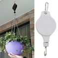 thumbnail image 4 of INC Retractable Heavy Duty Easy Reach Pulley Plant Hanging Flower Basket Hook Hanger for Garden Baskets Pots and Birds Feeder Hang High up and Pull Down, 4 of 8
