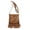 brown, variant on Retro Button Fringe Crossbody Bag for Women, Niche Ins-Style PU Shoulder Bag - Flap Closure Stylish Street Fashion Bag for Daily Matching (Yellow/Brown/Green/Black)