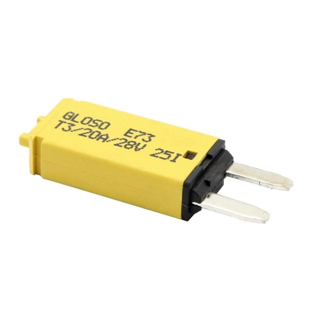 Fusible de restablecimiento manual de Samll, fusible automotriz de DC12V 24V, fusible de la cuchilla del disyuntor automotriz, portafusible de la cuchilla del barco reiniciable, fusible