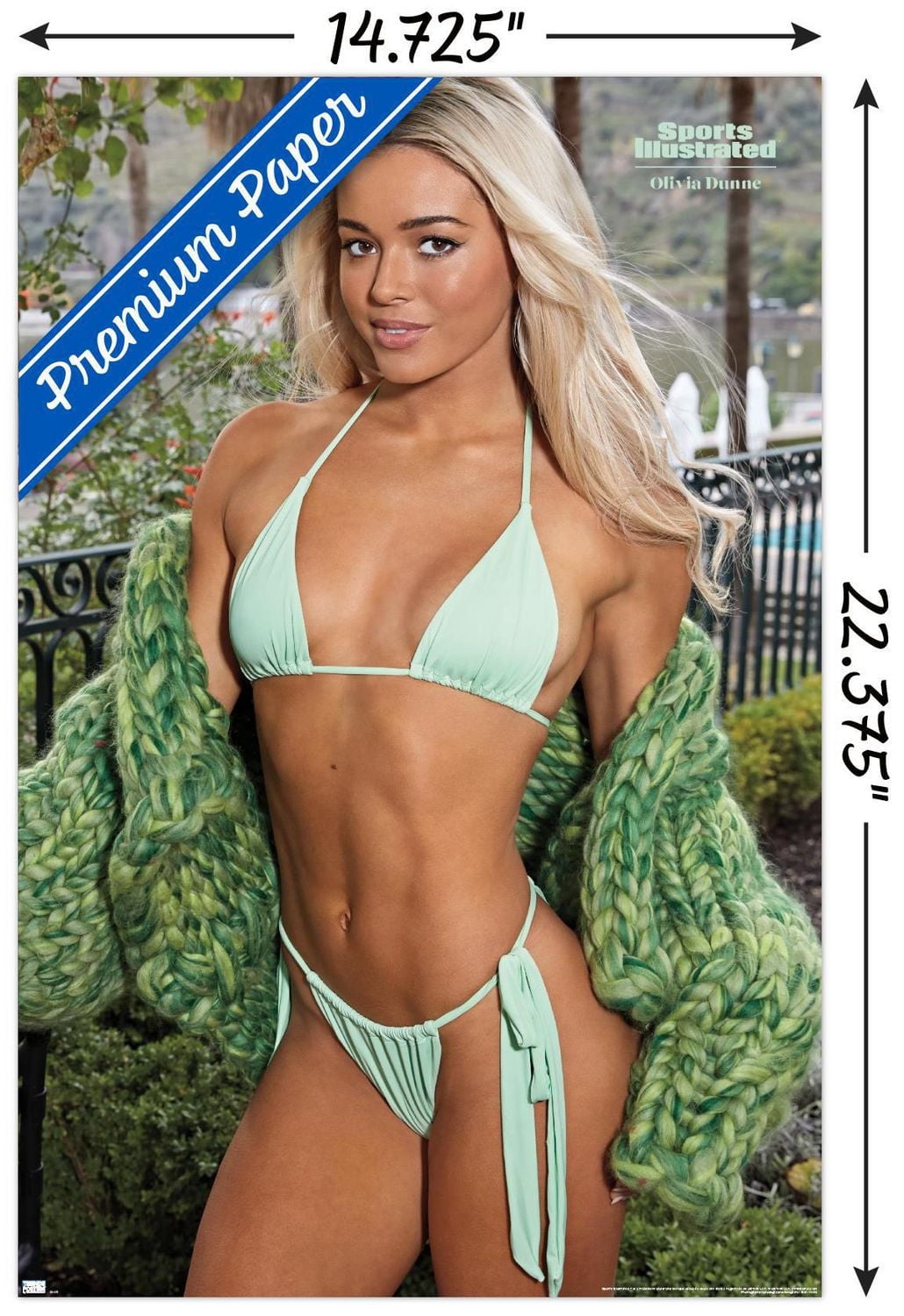 Sports Illustrated: Swimsuit Edition - Olivia Dunne 24 Wall Poster, 14.725" x 22.375"