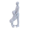 thumbnail image 4 of Figura de hombre con perro, estatua, escultura de vínculo emocional, accesorios para amantes de las mascotas Blanco, 4 of 9