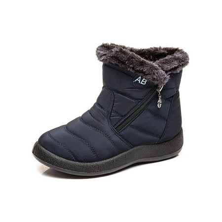 

Avamo Womens Winter Snow Boots Fur Lined Warm Ankle Boots Waterproof Outdoor Comfortable Shoes