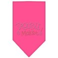 thumbnail image 2 of Trouble Maker Rhinestone Bandana Bright Pink Small, 2 of 6