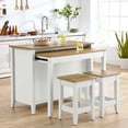 thumbnail image 2 of Garland3-Piece Kitchen Island and Stool Set in Oak White, 2 of 12