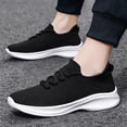 thumbnail image 2 of Yindaity Casual Sneakers for Men Mens Synthetic Leather Casual Lace Up Sneaker Shoe (Black,8.5), 2 of 6