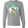 thumbnail image 3 of Inktastic Cat Nap Cute Sleeping Cat Long Sleeve T-Shirt, 3 of 5