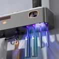 thumbnail image 2 of Soporte para Cepillo de Dientes, Portacepillos Pared con Dispensador Pasta Dental, Porta Cepillo de Dientes para 4 Cepillo Dientes, Organizador de Cepillos Dentales para BañO Sin PerforacióN, 2 of 8