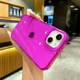 thumbnail image 5 of Compatible with iPhone 14 and iPhone 13 Phone Case Clear Neon Silicone Protective, Cute Flexible Slim TPU Shockproof Bumper Cover for Women and Girls (Purple), 5 of 14
