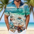thumbnail image 2 of DIOAZUD Men's Hawaiian Button up Shirt Short Sleeve T-Shirts Big and Tall Lightweight Button Down Shirts for Travel, 2 of 7