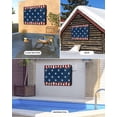 thumbnail image 2 of Outdoor TV Cover 30 to 32 Inch Weatherproof, Patriotic Stripe Stars Waterproof TV Screen Protector for Outside Decor with Zipper and Pocket 30"L x 19"H&nbsp; , Farmhouse Country Red White and Blue, 2 of 7