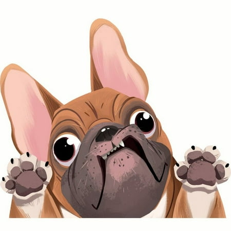 3D Personalized Graphics Car Stickers Cute Fun Puppy Window Sticker Vinyl Decal High Quality Reflective Waterproof Sticker