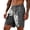 Dark Gray, variant on Mens Jacquard Lounge Shorts 8" Inseam Straight Leg Casual Above Knee Length Short Pants Elastic Waist Drawstring Pockets for Daily
