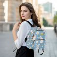 thumbnail image 6 of FORMRS Mini Backpack Purse for Women Travel Daypack Casual Shoulder Bag, Cartoon Easter Bunnies, 6 of 7