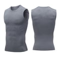 thumbnail image 5 of RFQWOVSR Mens High Elasticity Slim Fit Sports Vest Gym Undershirt Breathable Top S, 5 of 5