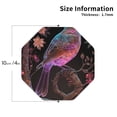 thumbnail image 2 of KLL Drink Coasters Set Octagon of 4,PU Leather Absorbent Coasters Set Decorative Coffee Cup Coasters Housewarming Gift for Home Decor-Bird4, 2 of 5
