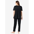 thumbnail image 2 of Only Necessities Plus Size Silky 2-Piece PJ Set, 2 of 6