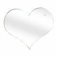 thumbnail image 2 of Traceease 1.5" inches Heart Shape With Hole Clear Acrylic Ornament Blank Transparent Keychain Pendantsfor DIY Crafts Projects - Pack of 25, 3mm Thickness - GH, 2 of 7