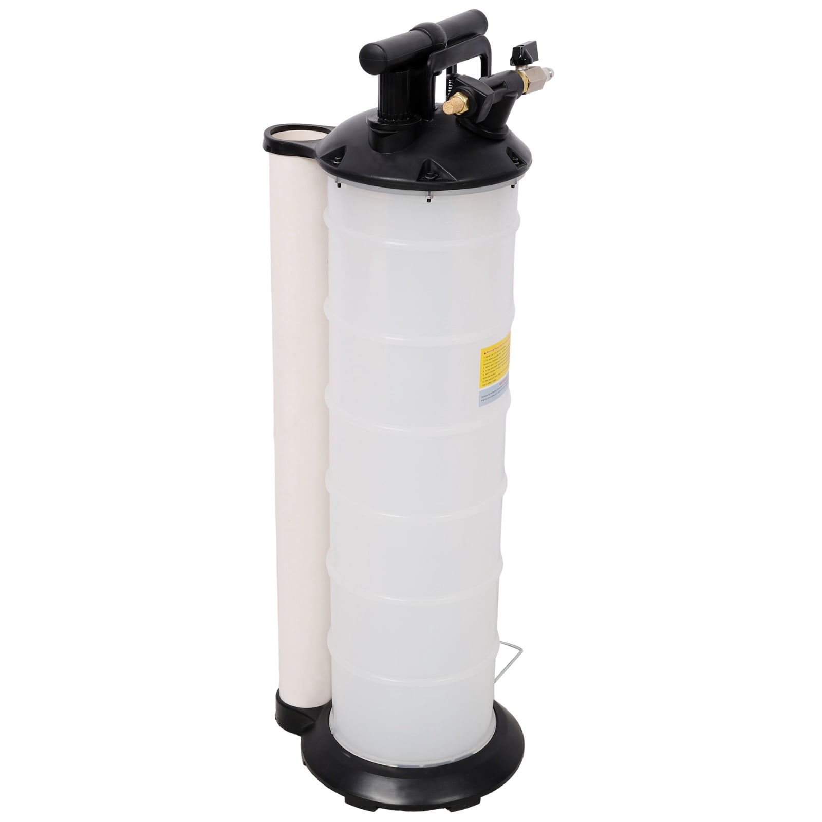 7L Pneumatic/Manual Oil Extractor Pump, Dual Mode Fluid Evacuator for Engine Oil, Transmission & Brake Fluid