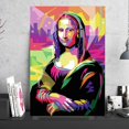 thumbnail image 2 of Cuadro Decorativo Mona Lisa Abstracto Colorido Canvas Listo Para Colgar 50x75cm Jungle Art Impresion Tela Arte, 2 of 7